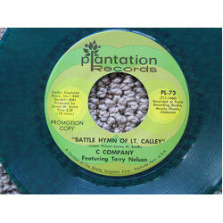 C Company / Terry Nelson (7) Battle Hymn of Lt. Calley USED VINYL 7INCH 45 RPM SINGLE PROMO