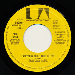 Paul Anka Everybody Ought To Be In Love USED VINYL 7INCH 45 RPM SINGLE PROMO STYRENE STEREO