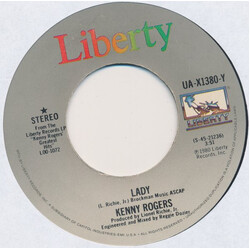 Kenny Rogers Lady / Sweet Music Man USED VINYL 7INCH 45 RPM SINGLE STEREO