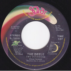 The Deele Two Occasions USED VINYL 7INCH 45 RPM SINGLE STEREO