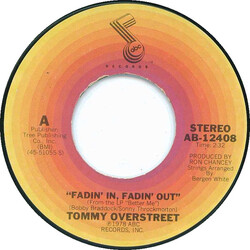 Tommy Overstreet Fadin' In, Fadin' Out USED VINYL 7INCH 45 RPM SINGLE STYRENE