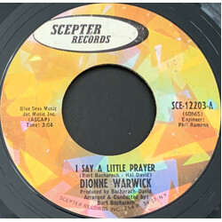 Dionne Warwick I Say A Little Prayer USED VINYL 7INCH 45 RPM SINGLE