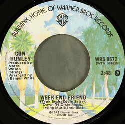Con Hunley Week-End Friend / Only The Strong Survive USED VINYL 7INCH 45 RPM SINGLE STEREO