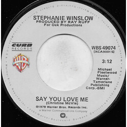Stephanie Winslow Say You Love Me USED VINYL 7INCH 45 RPM SINGLE