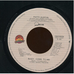 Patti Austin Baby, Come To Me / Solero USED VINYL 7INCH 45 RPM STEREO