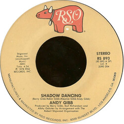 Andy Gibb Shadow Dancing USED VINYL 7INCH 45 RPM STEREO