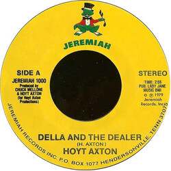Hoyt Axton Della And The Dealer / In A Young Girls Mind USED VINYL 7INCH 45 RPM STYRENE