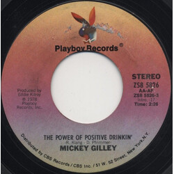 Mickey Gilley The Power Of Positive Drinkin' / Playing My Old Piano USED VINYL 7INCH 45 RPM STYRENE