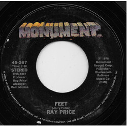 Ray Price Feet USED VINYL 7INCH 45 RPM STYRENE