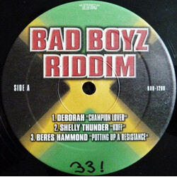 Various Bad Boyz Riddim USED VINYL 12INCH
