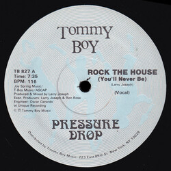Pressure Drop (2) Rock The House (You'll Never Be) VINYL 12" USED