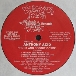 Anthony Acid Rock And Boogie Down VINYL 12" USED
