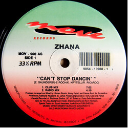 Zhana Saunders Can't Stop Dancin' VINYL 12" USED