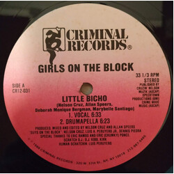 Girls On The Block Little Bicho VINYL 12" USED