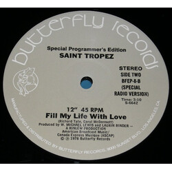 Saint Tropez Fill My Life With Love USED VINYL 12INCH