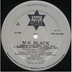 M.K. Black Sleeping In The Grave / Personality VINYL 12" USED