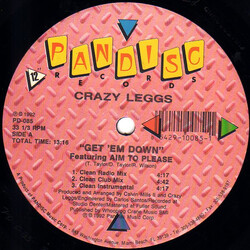 Crazy L'eggs / Aim To Please Get 'Em Down VINYL 12" USED