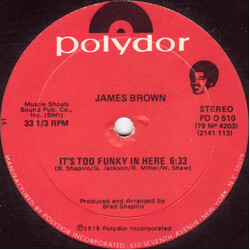 James Brown It's Too Funky In Here VINYL 12" USED
