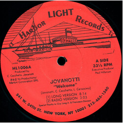 Jovanotti Welcome / Yo USED VINYL 12INCH 33 S RPM