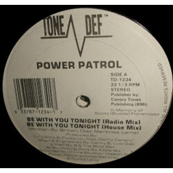 Power Patrol Be With You Tonight VINYL 12" USED