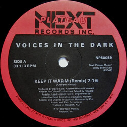 Voices In The Dark Keep It Warm (Remix) USED VINYL 12INCH 33 S RPM