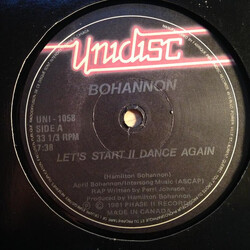 Hamilton Bohannon Let's Start II Dance Again USED VINYL 12INCH 33 S RPM