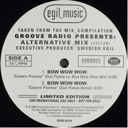 Various Groove Radio Presents: Alternative Mix USED VINYL 12INCH 33 S RPM EP LIMITED EDITION PROMO SAMPLER