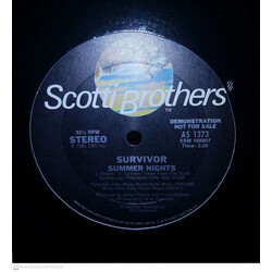 Survivor Summer Nights USED VINYL 12INCH 33 S RPM EP PROMO STEREO