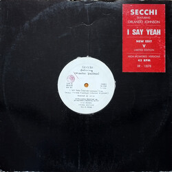 Stefano Secchi / Orlando Johnson I Say Yeah / Flute On (New Edit Versions) VINYL 12" USED