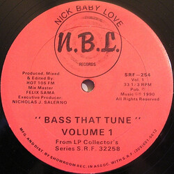 Felix Sama / Nick Baby Love Bass That Tune / House That Tune VINYL 12" USED