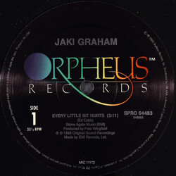 Jaki Graham Every Little Bit Hurts USED VINYL 12INCH 33 S RPM PROMO