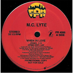 MC Lyte When In Love VINYL 12" USED