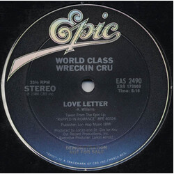 World Class Wreckin' Cru Love Letter VINYL 12" USED