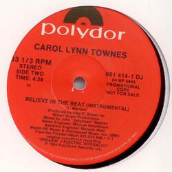 Carol Lynn Townes Believe In The Beat VINYL 12" USED