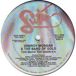 Denroy Morgan & The Band Of Gold Too Much Too Soon VINYL 12" USED