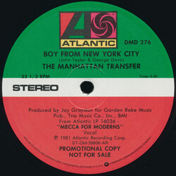 The Manhattan Transfer Boy From New York City VINYL 12" USED