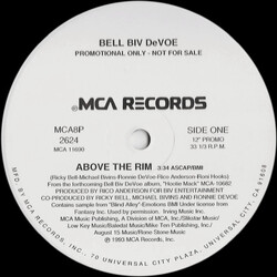 Bell Biv Devoe Above The Rim USED VINYL 12INCH 33 S RPM SINGLE PROMO