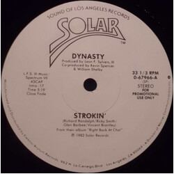 Dynasty Strokin' / A Man In Love USED VINYL 12INCH PROMO 33 S RPM