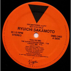 Ryuichi Sakamoto You Do Me USED VINYL 12INCH 33 S RPM PROMO STEREO