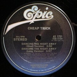Cheap Trick Dancing The Night Away/I Can't Take It USED VINYL 12INCH SINGLE PROMO