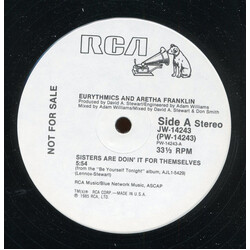 Eurythmics / Aretha Franklin Sisters Are Doin' It For Themselves USED VINYL 12INCH 33 S RPM PROMO