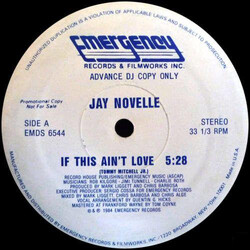 Jay Novelle If This Ain't Love VINYL 12" USED