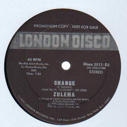 Zulema Change USED VINYL 12INCH PROMO