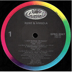 René & Angela Keep Runnin' VINYL 12" USED
