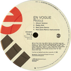 En Vogue Riddle USED VINYL 12INCH PROMO 33 S RPM