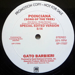 Gato Barbieri Poinciana (Song Of The Tree) VINYL 12" USED