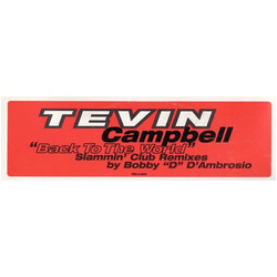 Tevin Campbell Back To The World USED VINYL 12INCH 33 S RPM PROMO