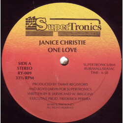 Janice Christie One Love USED VINYL 12INCH 33 S RPM SINGLE STEREO