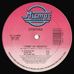 Cynthia Thief Of Hearts VINYL 12" USED