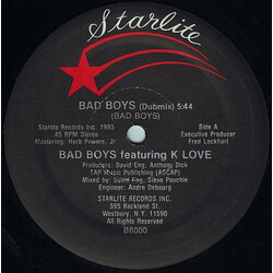 Bad Boys / K Love Bad Boys VINYL 12" USED
